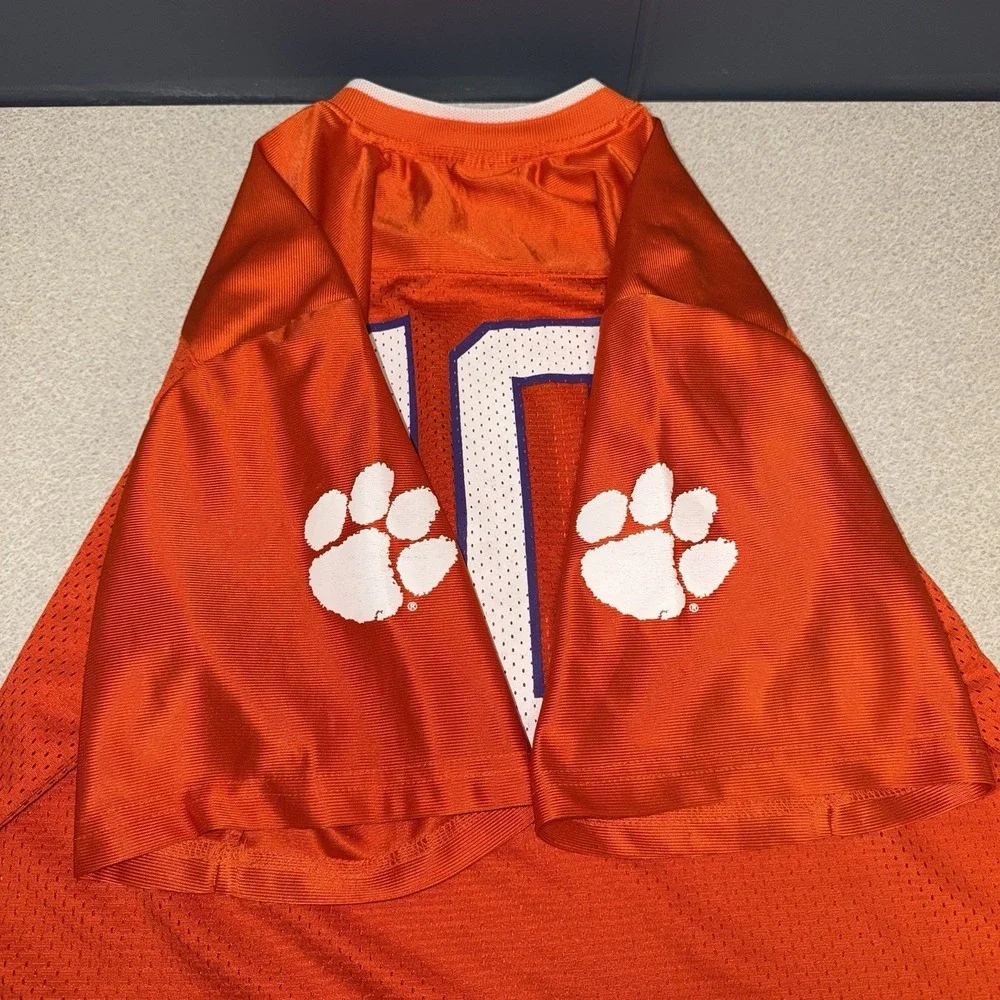 Nike Clemson Tigers #10 Football Jersey Kids Size XL‎ (20) Orange White Paw
